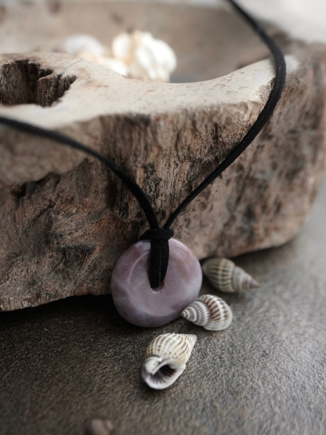 Donut Agate Necklace