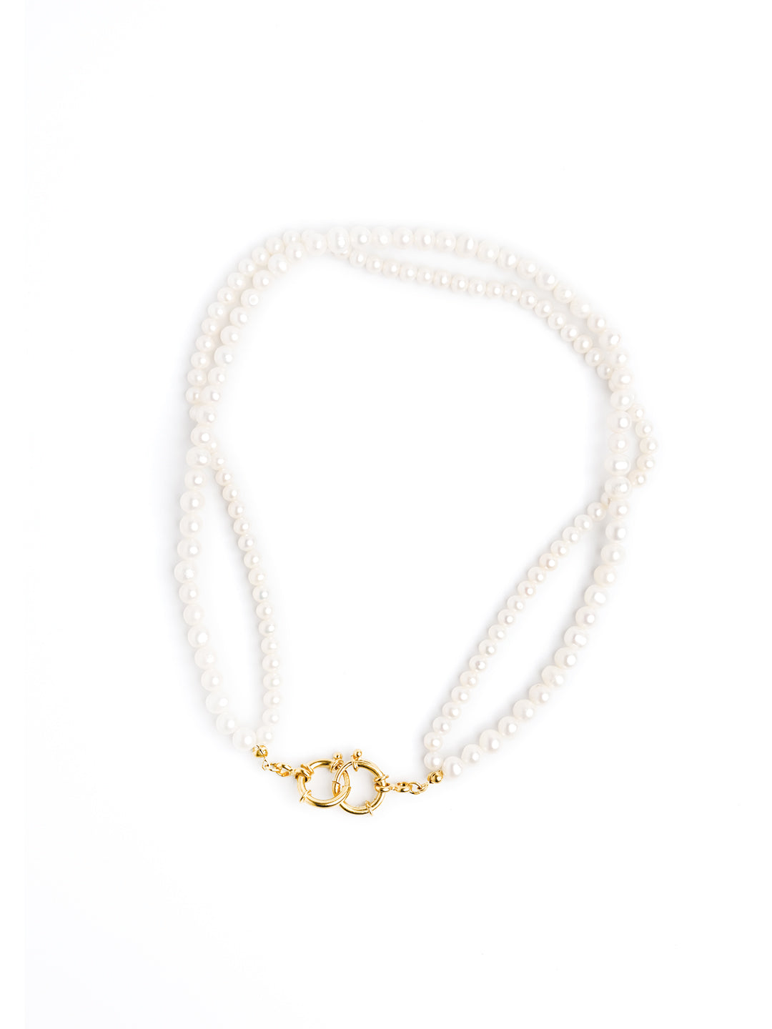 pearl choker gold