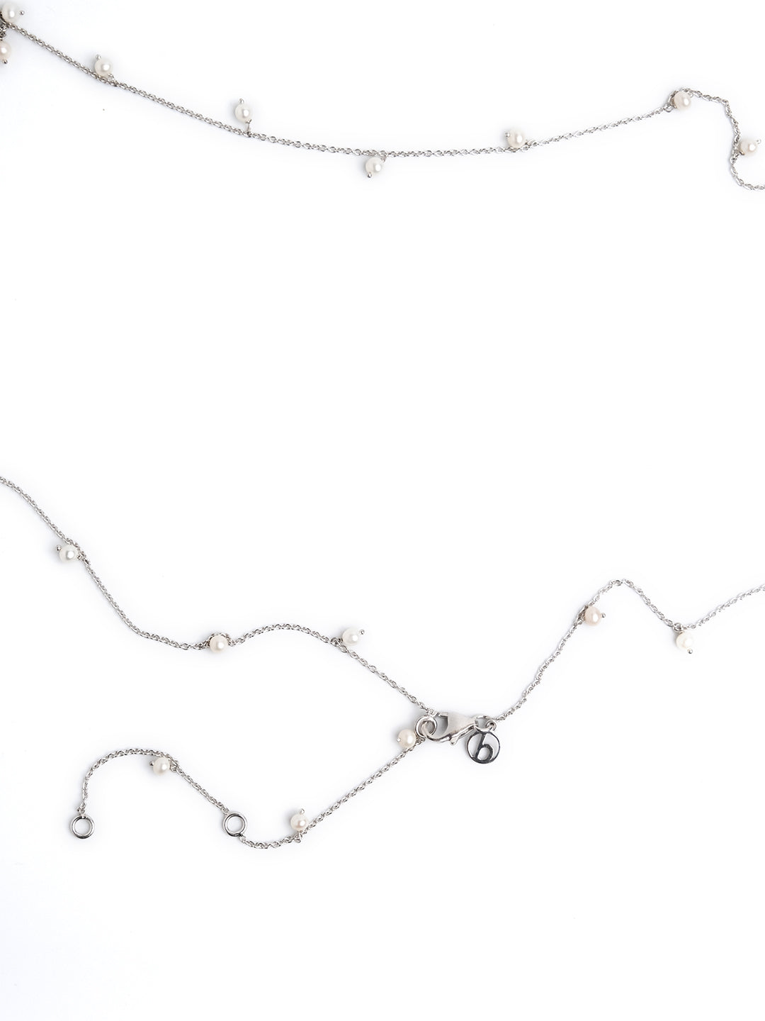 Buy dainty pearl waist chain in India